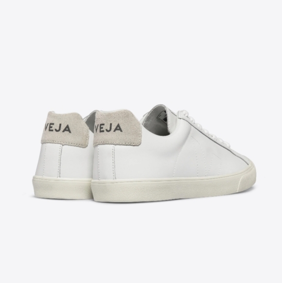 Veja Esplar White Leather Low Top Sneakers Size 7 - Picture 3 of 12